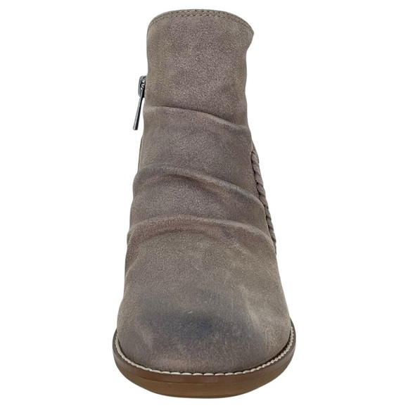 Earth Naira Taupe Leather Womens Ankle Boots Size 6M - Picture 6 of 13